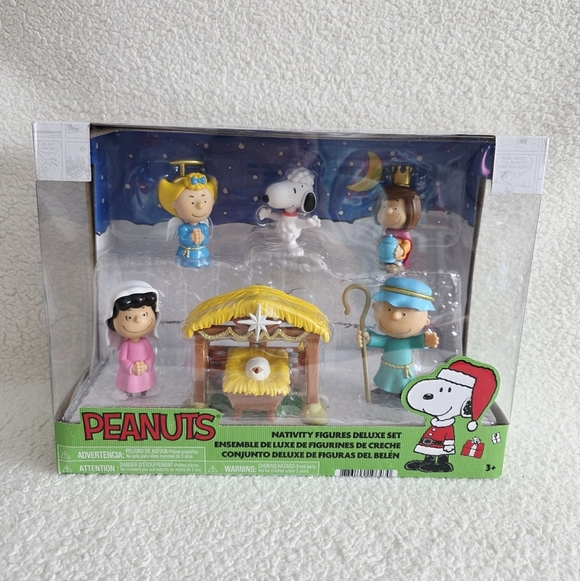 Peanuts Other - New Peanuts Christmas Nativity scene Figure Set Decorations & kid's Toys set